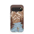 Chocolate Brown Gone Fishing Google Pixel 10/10 Pro Case