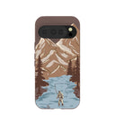 Chocolate Brown Gone Fishing Google Pixel 10/10 Pro Case