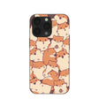 Chocolate Brown Happy Hamsters iPhone 13 Pro Case
