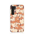 Chocolate Brown Happy Hamsters Samsung Galaxy S25 Case