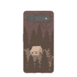 Chocolate Brown Hidden Cabin Google Pixel 6a Case