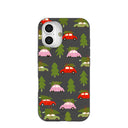 Black Holiday Caravan iPhone 16 Case