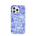 Powder Blue Home for Midnight iPhone 14 Pro Case