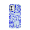 Powder Blue Home for Midnight iPhone 16 Case