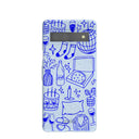 Powder Blue Home for Midnight Google Pixel 7a Case