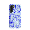 Powder Blue Home for Midnight Samsung Galaxy S22 Case