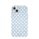 Powder Blue Indigo Dots iPhone 14 Plus Case