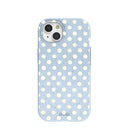 Powder Blue Indigo Dots iPhone 15 Case