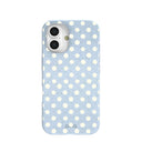Powder Blue Indigo Dots iPhone 16 Case
