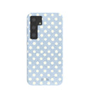 Powder Blue Indigo Dots Samsung Galaxy S24 Case