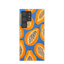 Electric Blue Juicy Papayas Samsung Galaxy S24 Ultra Case