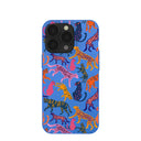 Electric Blue Jungle Cat iPhone 13 Pro Case