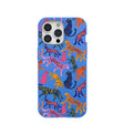 Electric Blue Jungle Cat iPhone 15 Pro Max Case