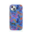 Electric Blue Jungle Cat iPhone 15 Case