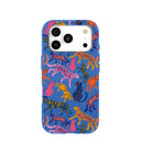 Electric Blue Jungle Cat iPhone 17 Pro Case