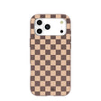 Chocolate Brown Latte Check iPhone 17 Pro Max Case