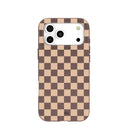 Chocolate Brown Latte Check iPhone 17 Pro Max Case