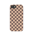 Chocolate Brown Latte Check iPhone 6/6s/7/8/SE Case