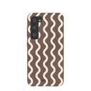 Chocolate Brown Latte Waves Samsung Galaxy S23 Case