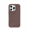Chocolate Brown Leaf Veins iPhone 16 Pro Case