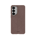 Chocolate Brown Leaf Veins Samsung Galaxy S26+(Plus) Case