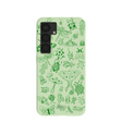 Sage Green Linear Entomology Samsung Galaxy S25 Case