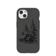Black Lone Cabin iPhone 15 Case