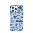 Powder Blue Marine Life iPhone 14 Pro Case