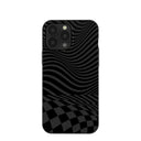 Black Melted Checkers iPhone 13 Pro Max Case