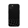 Black Melted Checkers iPhone 13 Case