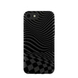 Black Melted Checkers iPhone 6/6s/7/8/SE Case