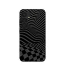 Black Melted Checkers Samsung Galaxy S25 Case
