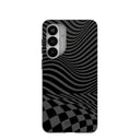 Black Melted Checkers Samsung Galaxy S26+(Plus) Case
