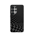 Black Melted Checkers Samsung Galaxy S26 Ultra Case