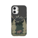 Black Moose Mountain iPhone 16 Case