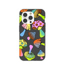 Black Mushroom Party iPhone 14 Pro Case