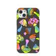 Black Mushroom Party iPhone 15 Plus Case