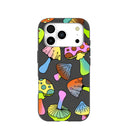 Black Mushroom Party iPhone 17 Pro Case