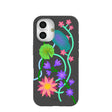 Black Neon Garden iPhone 16 Case