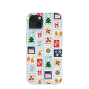 Powder Blue Noel Stamps iPhone 13 Case