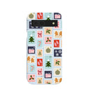 Powder Blue Noel Stamps Google Pixel 8a Case