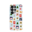 Powder Blue Noel Stamps Samsung Galaxy S26 Ultra Case
