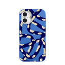Electric Blue Noodles iPhone 16 Case