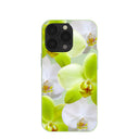 Sage Green Orchid Blooms iPhone 13 Pro Case