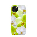 Sage Green Orchid Blooms iPhone 13 Case