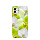 Sage Green Orchid Blooms iPhone 16 Plus Case