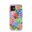 Electric Blue Painted Garden iPhone 12 Mini Case