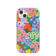 Electric Blue Painted Garden iPhone 15 Case