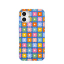 Electric Blue Petal Pop iPhone 16 Plus Case