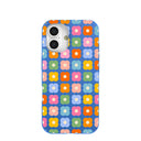 Electric Blue Petal Pop iPhone 16 Case